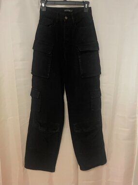 PrettyLittleThing Black Jeans Size 2